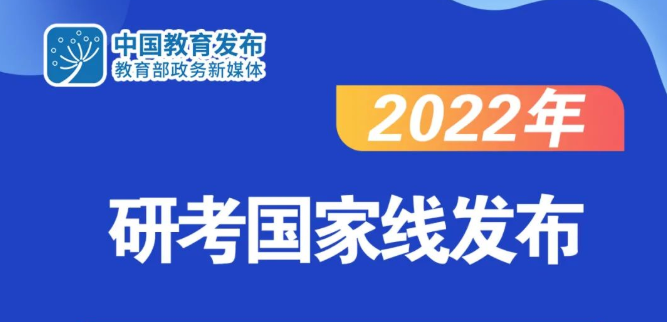 2022年研考國家線公布！