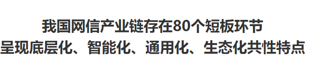 交大評(píng)論：我國網(wǎng)信產(chǎn)業(yè)鏈存在80個(gè)短板環(huán)節(jié)呈現(xiàn)底層化、智能化、通用化、生態(tài)化共性特點(diǎn)